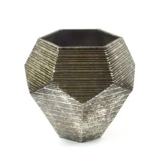 Artehome 4AA1136B Wazon dekoracyjny metaloplastyka pięciobok