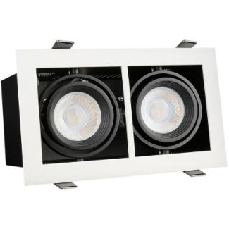 SPECTRUMLED SLIP002012 MODERN DAY MINI GU10 X2 WHITE FRAME