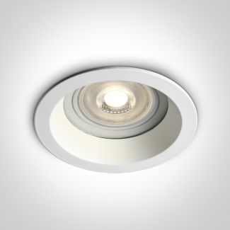 ONE LIGHT 10105R2/W Kedares biały wpust z oprawką GU10 MR16 50W IP65 dark light