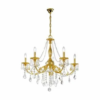 KOLARZ 1301.85.3.SPT PISANI CRYSTAL żyrandol złoto 24K