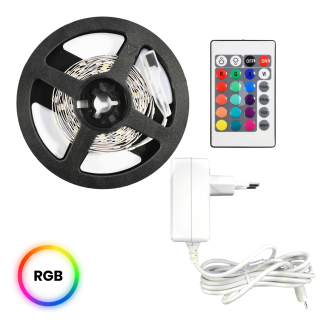 MILAGRO EKZ0446 Zestaw Led RGB 3m IP54 Sterownik + Pilot