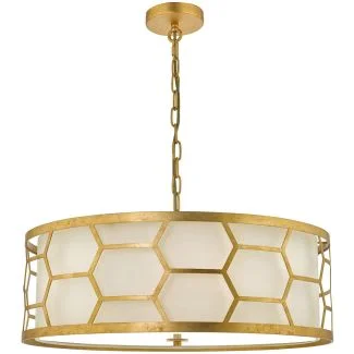 DAR EPS0412 EPSTEIN 4LT PENDANT GOLD IVORY