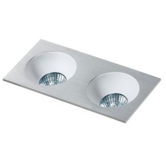 AZZARDO GM2203-ALU / AZ1737 Hugo 2 downlight (aluminium) reflector not included Lampa wpuszczane