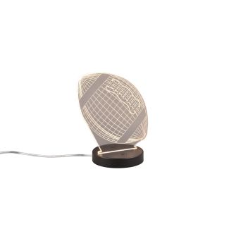 RL FOOTBALL R52821132 LAMPA STOŁOWA czarny