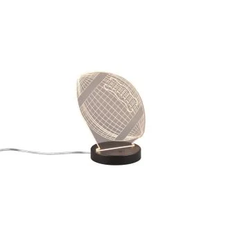 RL FOOTBALL R52821132 LAMPA STOŁOWA czarny