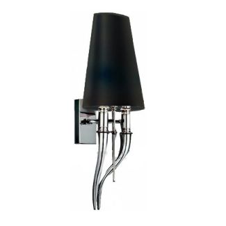 AZZARDO AB8074-1S-BK-CH / AZ1343 Diablo (black) Lampa ścienna / kinkiet