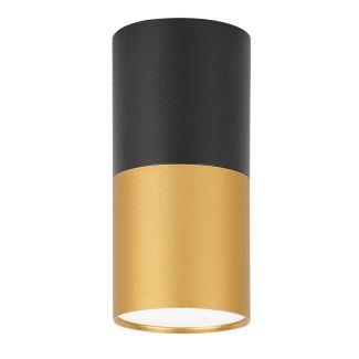 CANDELLUX 2281728 LAMPA SUFITOWA TUBA 1X15W GU10 5,8/12 CZARNO ZŁOTA