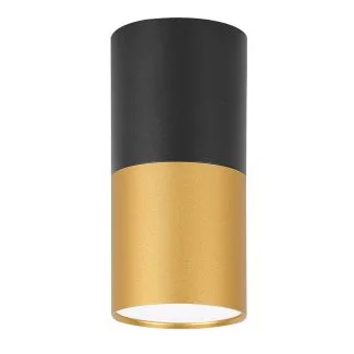 CANDELLUX 2281728 LAMPA SUFITOWA TUBA 1X15W GU10 5,8/12 CZARNO ZŁOTA