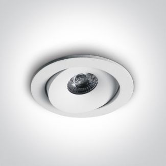 ONE LIGHT 11107P/W/W Amarusi biały wpust LED IP54 3000K 7W