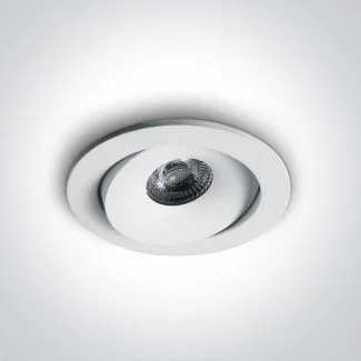 ONE LIGHT 11107P/W/W Amarusi biały wpust LED IP54 3000K 7W