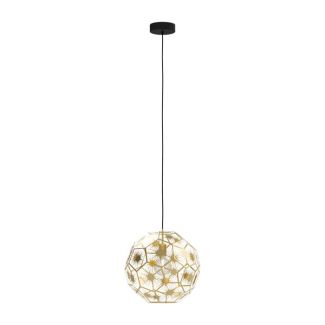 EGLO 39754 LAMPA SKOURA OPRAWA WISZĄCA HL/1 E27 Ø300 SCHWARZ/MESSING SKOURA
