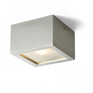 RENDL R10166 DEZA kwadratowa aluminium/szkło satynowe 230V G9 25W IP54