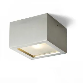 RENDL R10166 DEZA kwadratowa aluminium/szkło satynowe 230V G9 25W IP54