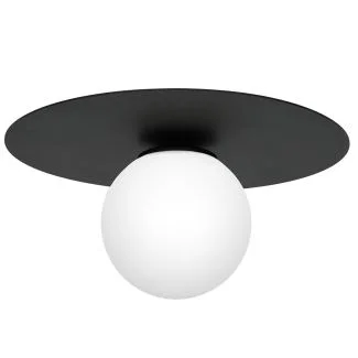 LUMINEX 3308 oprawa sufitowa Flat plafon czarny biały