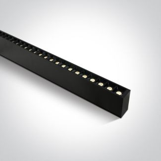 ONE LIGHT 38150B/B/W Syneti czarna oprawa z możłiwością montażu podwieszanego lub natynkowego z 48 punktami LED UGR17 3000K 40W