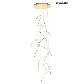 MOOSEE MSE1501100171 lampa wisząca TULIPPE 14 DISC złota