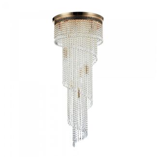 MAYTONI DIA522-CL-12-G Royal Classic Cascade Chandelier Gold Antique