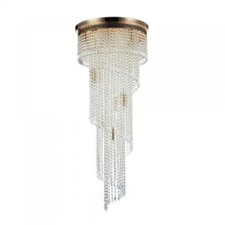 MAYTONI DIA522-CL-12-G Royal Classic Cascade Chandelier Gold Antique