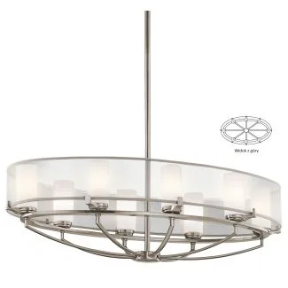 ELSTEAD SALDANA KL/SALDANA8 8Lt Oval Chandelier