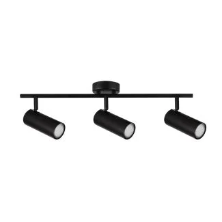 CANDELLUX 93-01634 COLLY LAMPA SUFITOWA CZARNY 3X15W GU10 KLOSZ CZARNY