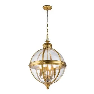 ELSTEAD FE-ADAMS-4P-BB Lampa wisząca Adams - 4 PŁ - Oksydowany mosiądz