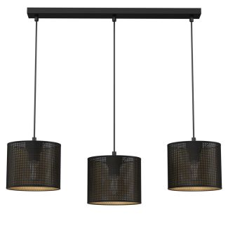 LUMINEX 5253 oprawa sufitowa Loft shade żyrandol czarny złoty
