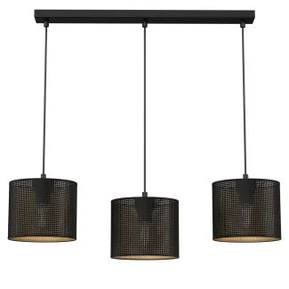 LUMINEX 5253 oprawa sufitowa Loft shade żyrandol czarny złoty