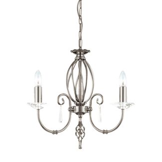 ELSTEAD AEGEAN AG3 POL NICKEL 3Lt Chandelier/Semi-Flush