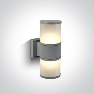 WYPRZEDAŻ ONE LIGHT 67098/G Lauria K2 szara lampa ogrodowa 2x20W E27 IP54
