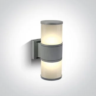 WYPRZEDAŻ ONE LIGHT 67098/G Lauria K2 szara lampa ogrodowa 2x20W E27 IP54