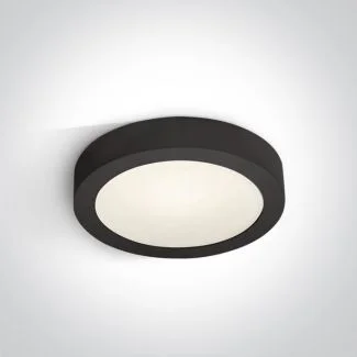 ONE LIGHT 62115F/B/C Panena czarny plafon LED IP40 4000K 16W