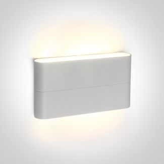 ONE LIGHT 67376A/W/W Koutsi 2 biały zewnętrzny kinkiet góra - dół SMD 2835,3000K 2x6W