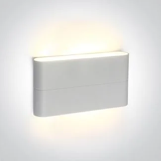 ONE LIGHT 67376A/W/W Koutsi 2 biały zewnętrzny kinkiet góra - dół SMD 2835,3000K 2x6W