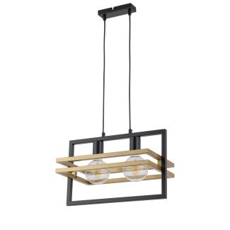 SIGMA 32389 MERCI 2 lampa wisząca czarna złoty