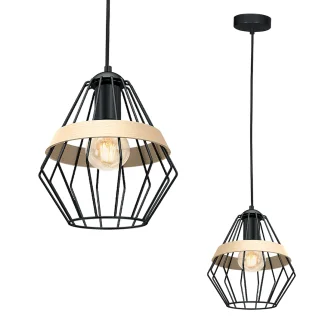 MILAGRO MLP5524 CLIFF BLACK 1xE27 60W