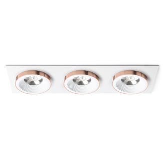 RENDL R13260 SHARM SQ III wpuszczana biała miedź 230V LED 3x10W 24° 3000K