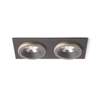 RENDL R13257 SHARM SQ II wpuszczana brązowa/perłowo-złota 230V LED 2x10W 24° 3000K