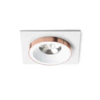 RENDL R13250 SHARM SQ I wpuszczana biała miedź 230V LED 10W 24° 3000K