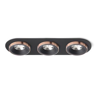RENDL R13249 SHARM R III wpuszczana czarna/czarna miedź 230V LED 3x10W 24° 3000K
