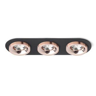 RENDL R13248 SHARM R III wpuszczana czarna miedź/miedź 230V LED 3x10W 24° 3000K