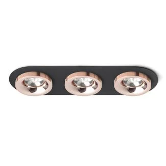 RENDL R13248 SHARM R III wpuszczana czarna miedź/miedź 230V LED 3x10W 24° 3000K