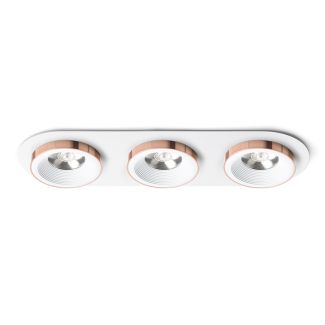 RENDL R13245 SHARM R III wpuszczana biała miedź 230V LED 3x10W 24° 3000K