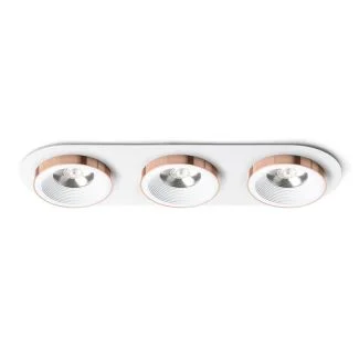 RENDL R13245 SHARM R III wpuszczana biała miedź 230V LED 3x10W 24° 3000K