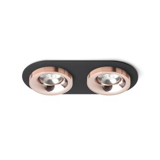 RENDL R13243 SHARM R II wpuszczana czarna miedź/miedź 230V LED 2x10W 24° 3000K
