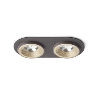 RENDL R13241 SHARM R II wpuszczana perłowo-złota/brązowa 230V LED 2x10W 24° 3000K