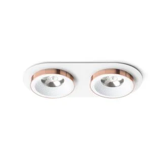 RENDL R13240 SHARM R II wpuszczana biała miedź 230V LED 2x10W 24° 3000K