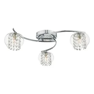 DAR ELM5350 ELMA 3LT SEMI FLUSH POL CHR/ CLR