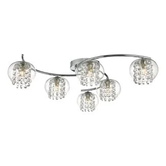 DAR ELM6450 ELMA 6LT SEMI FLUSH POL CHR/ CLR