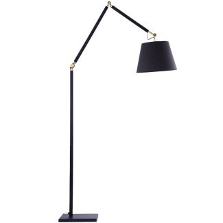 AZZARDO AZ4193 ZYTA FLOOR LAMPBODY BK/GO DECORATIVE FLOOR BLACK / GOLD