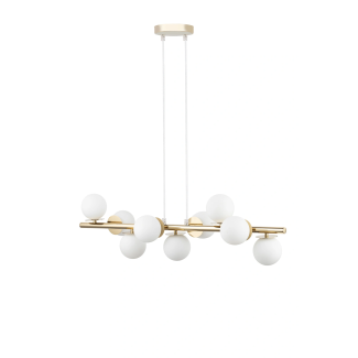 SIGMA 40797 AVOLA lampa wisząca 9 złoty/biały